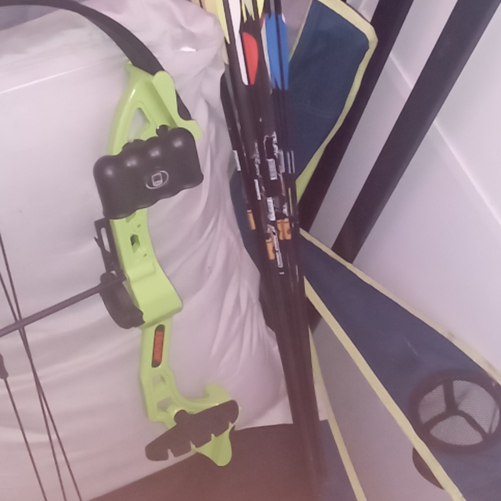 Bear compound bow I have a green and orange